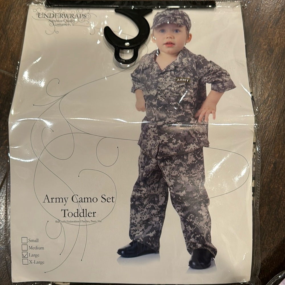 Toddler army camoflauge costume